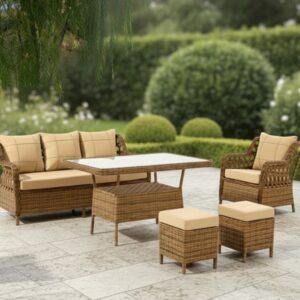 Lidya Premium | El Örmesi Rattan Bahçe ve Balkon Oturma Grubu